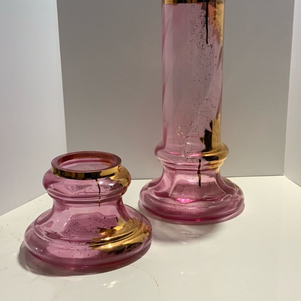 Kosta Boda short and tall vase.